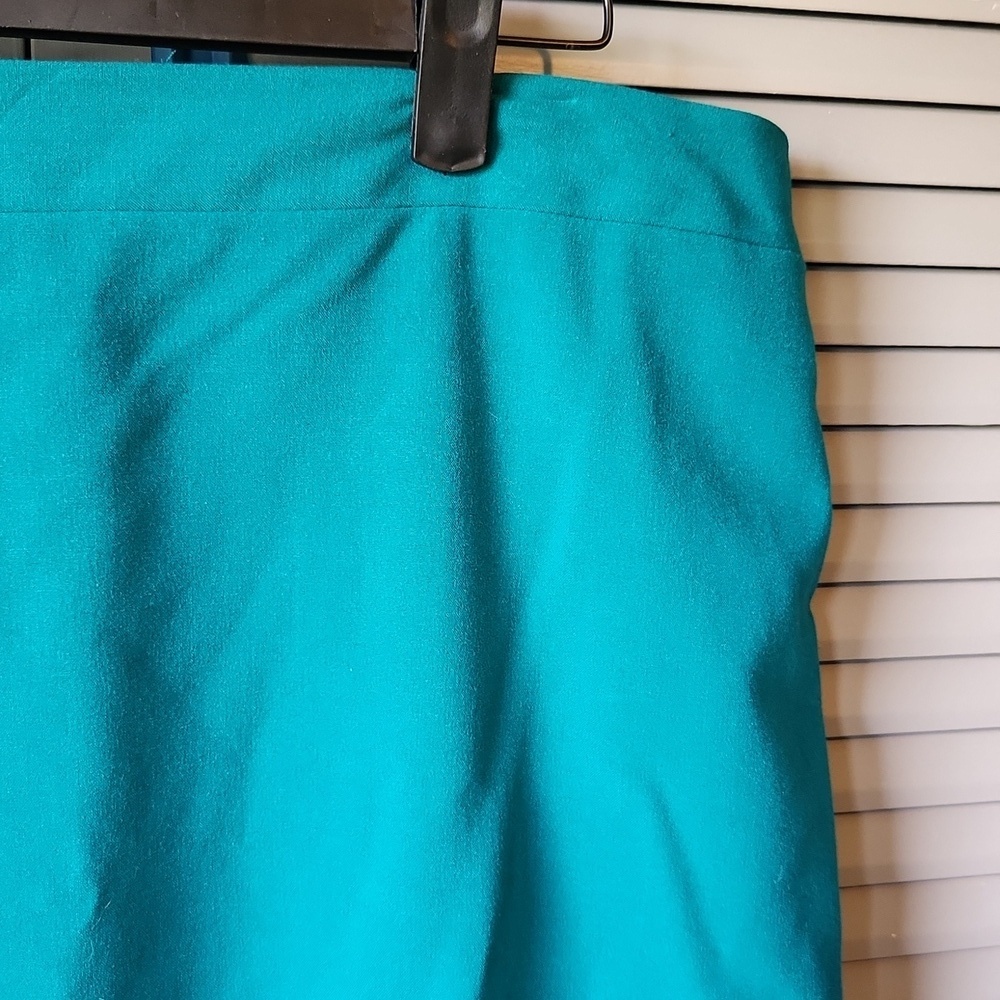 Dressbarn Teal Pencil Skirt - Picture 4 of 10